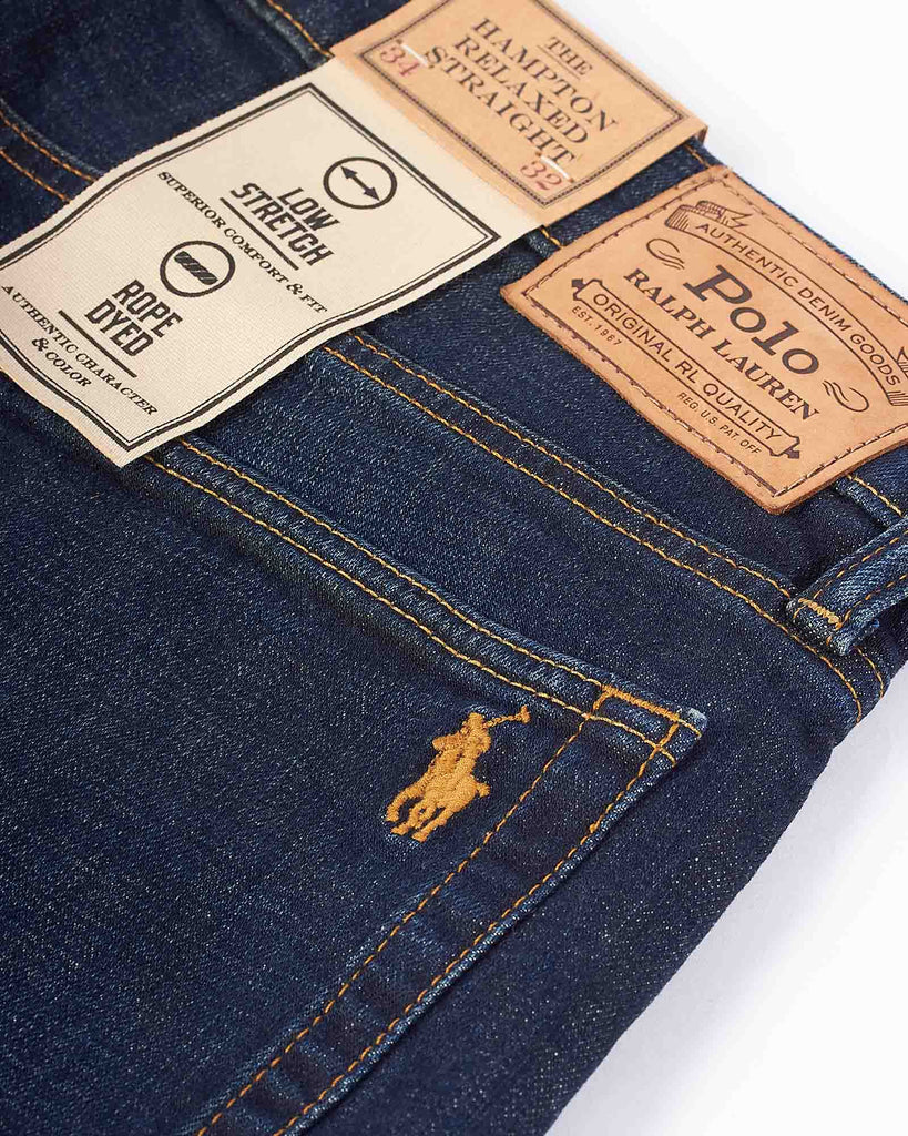 Hampton Wash Relaxed Jeans Blå