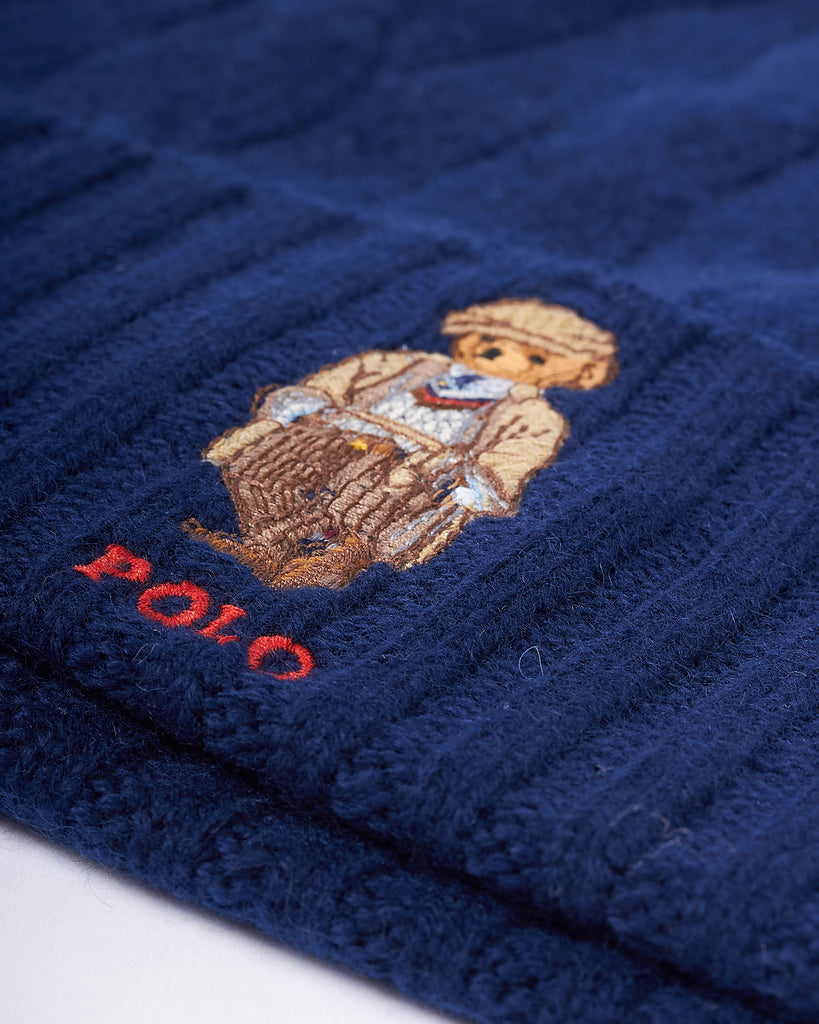 Bear Cashmere Beanie Blå