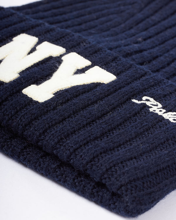 Letterman Beanie Blå