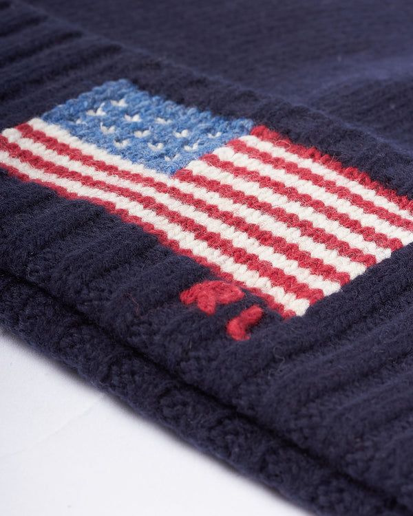 RL Flag Beanie Blå