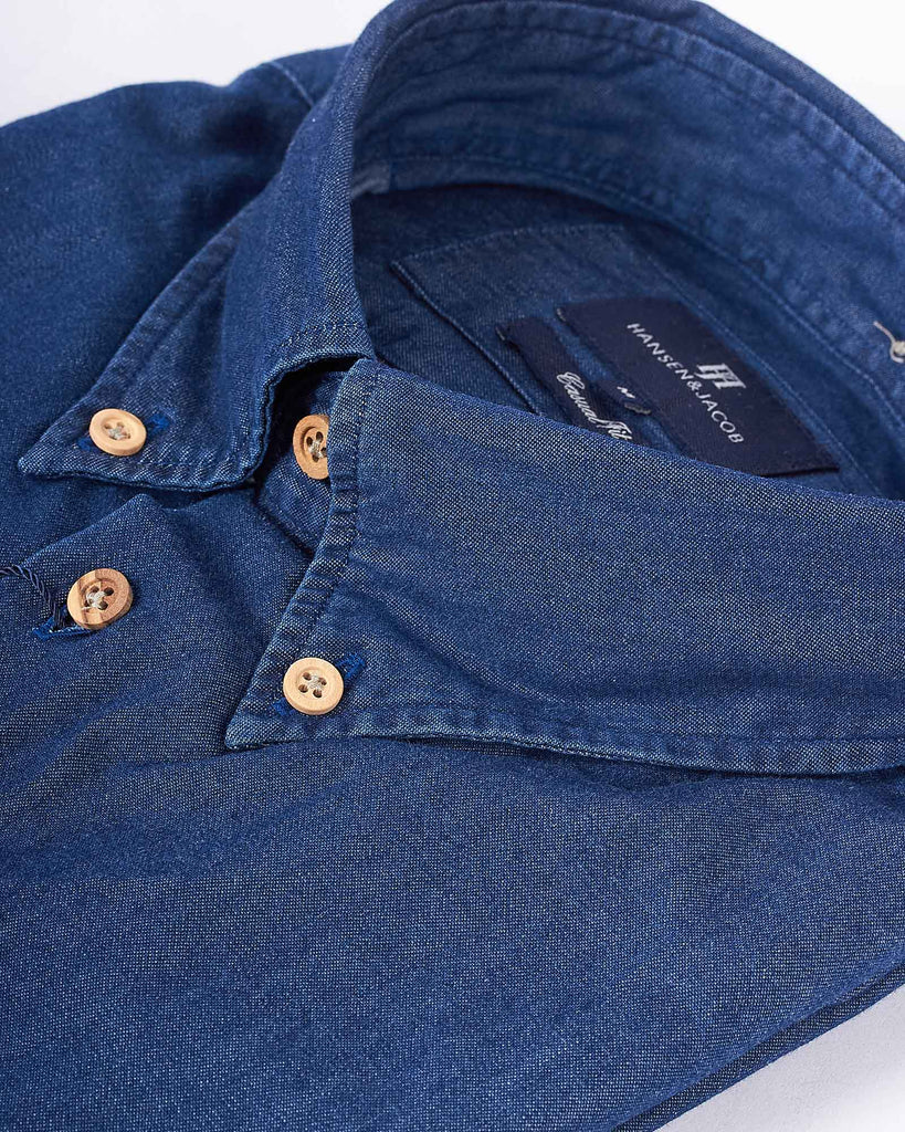Denim Skjorte Blå