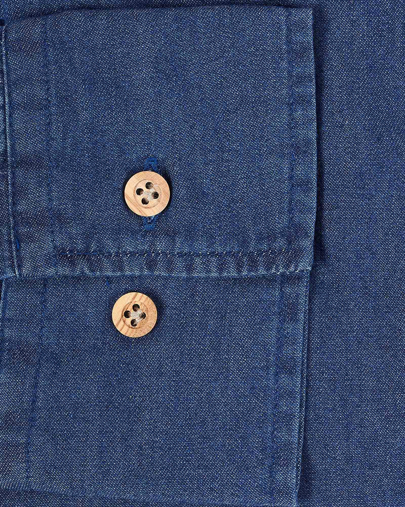 Denim Skjorte Blå