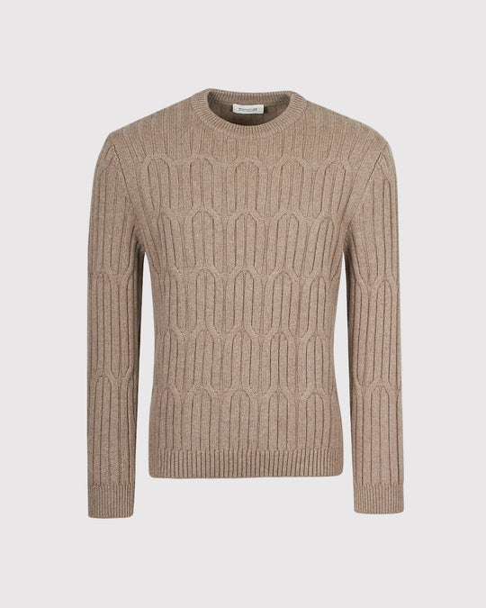 Cable Cashmere Strik Sand