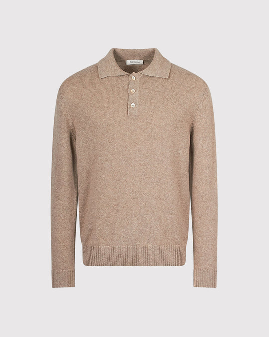 Polo Cashmere Strik Sand