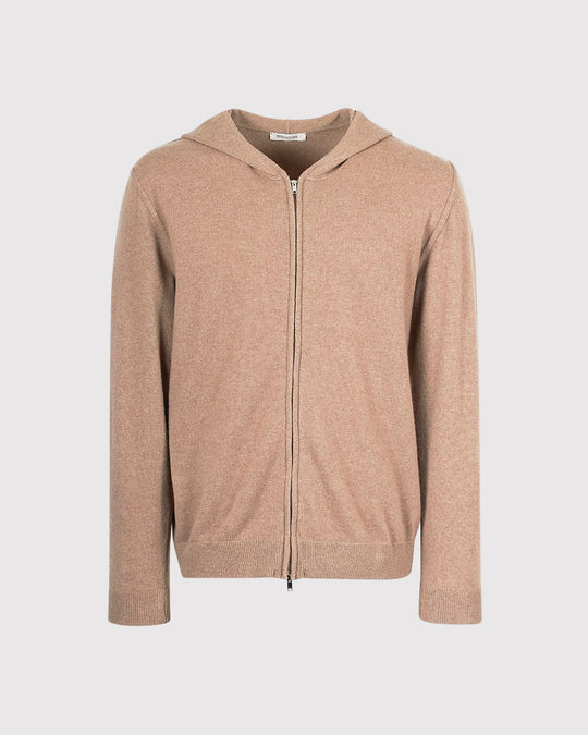 Hoodie Zip Cash Strik Sand