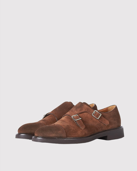 Double Monk Strap Brun