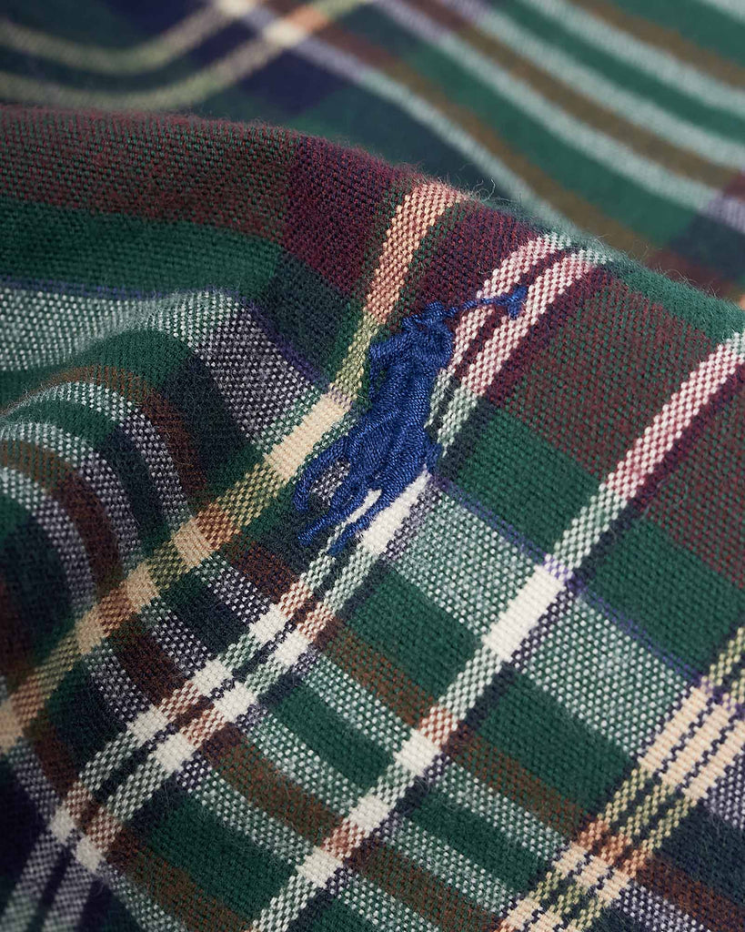 Brushed Oxford Check Grøn