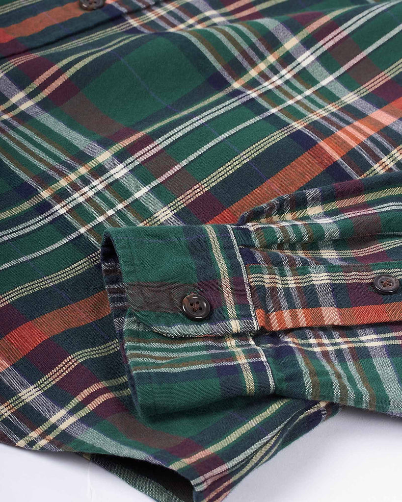 Brushed Oxford Check Grøn