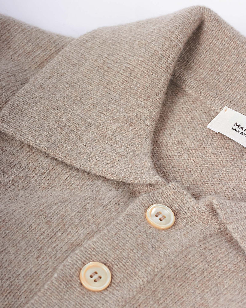 Polo Cashmere Strik Sand