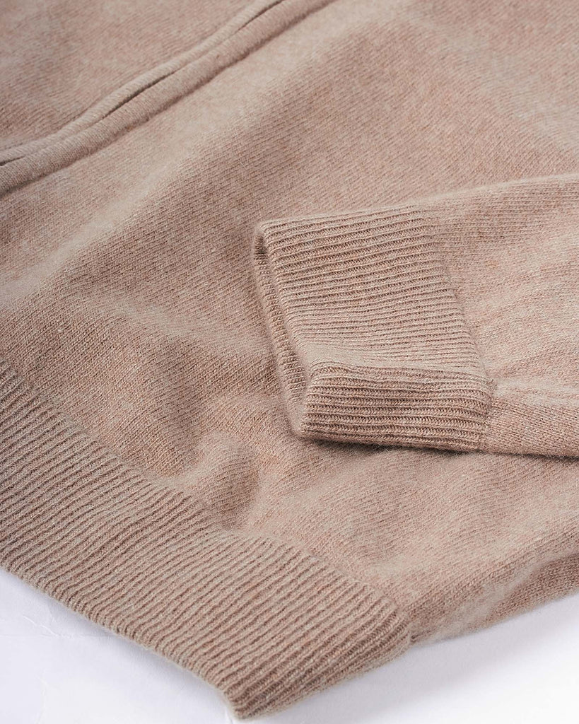 Hoodie Zip Cash Strik Sand