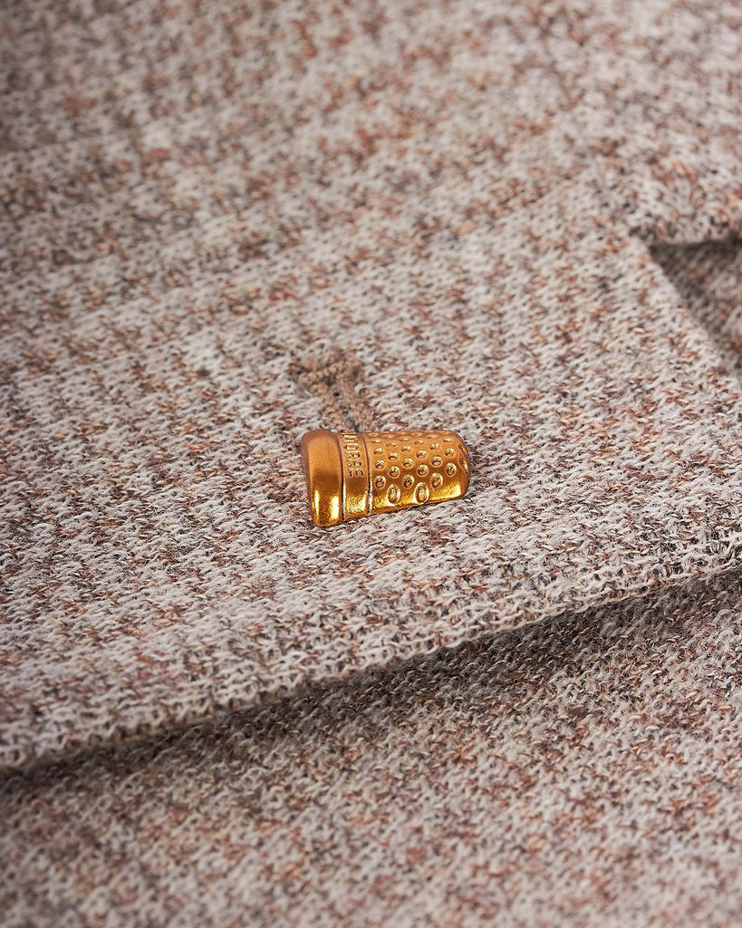 Jersey Check Blazer Sand