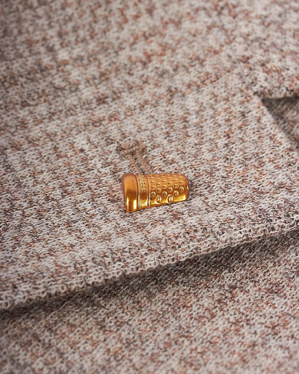 Jersey Check Blazer Sand