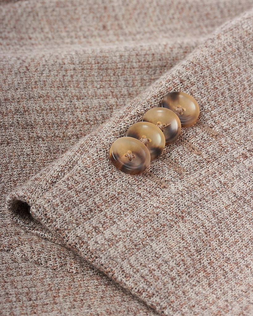 Jersey Check Blazer Sand