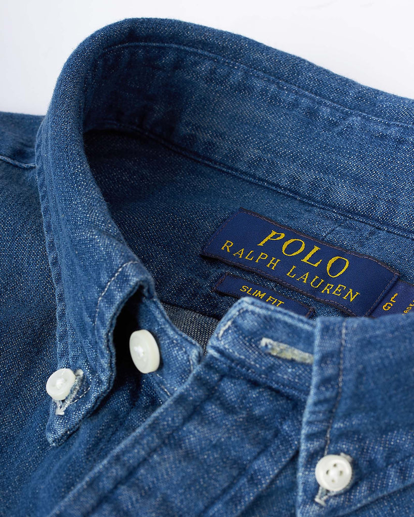 Denim Shirt Slim Blå
