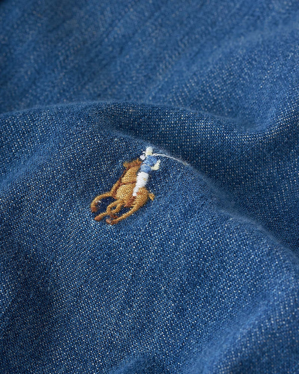 Denim Shirt Slim Blå