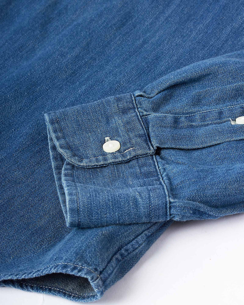 Denim Shirt Slim Blå