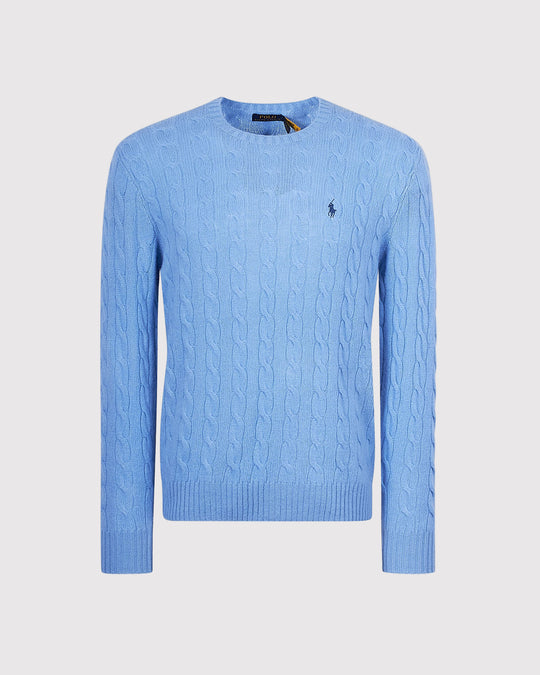 Wool Cash Cable Lyseblå