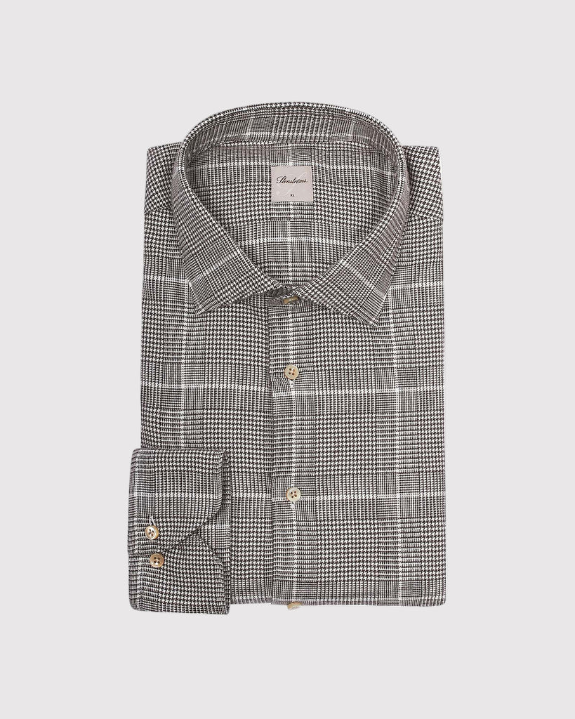 Slim Fit Flannel Tern Brun