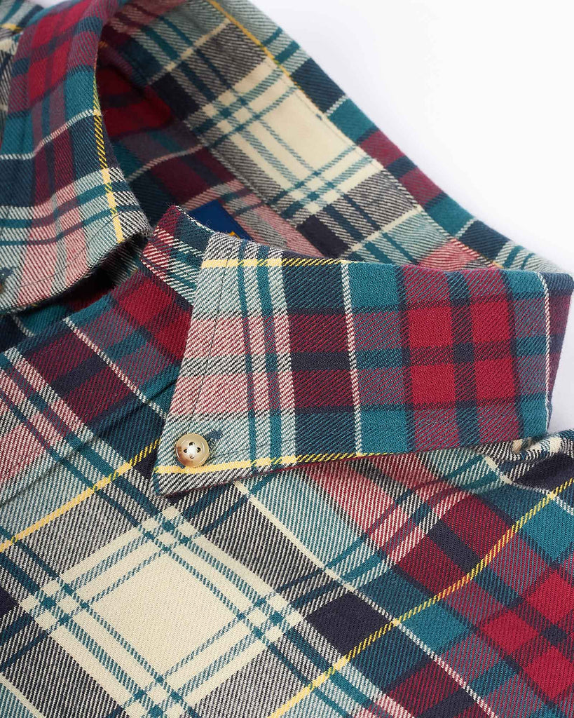 Brushed Twill Skjorte Rød