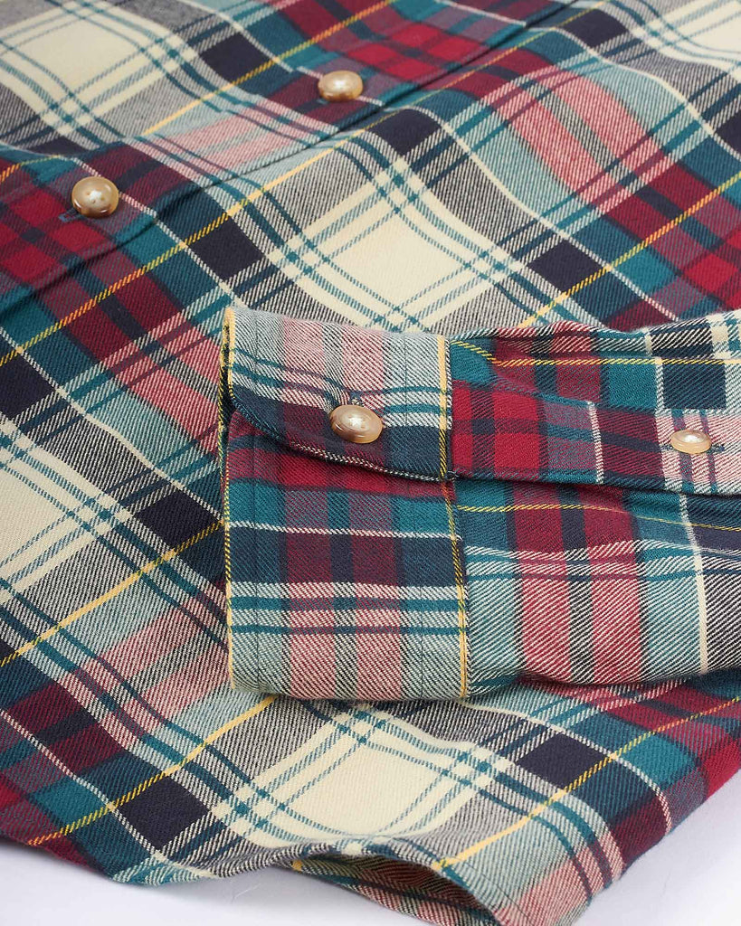 Brushed Twill Skjorte Rød