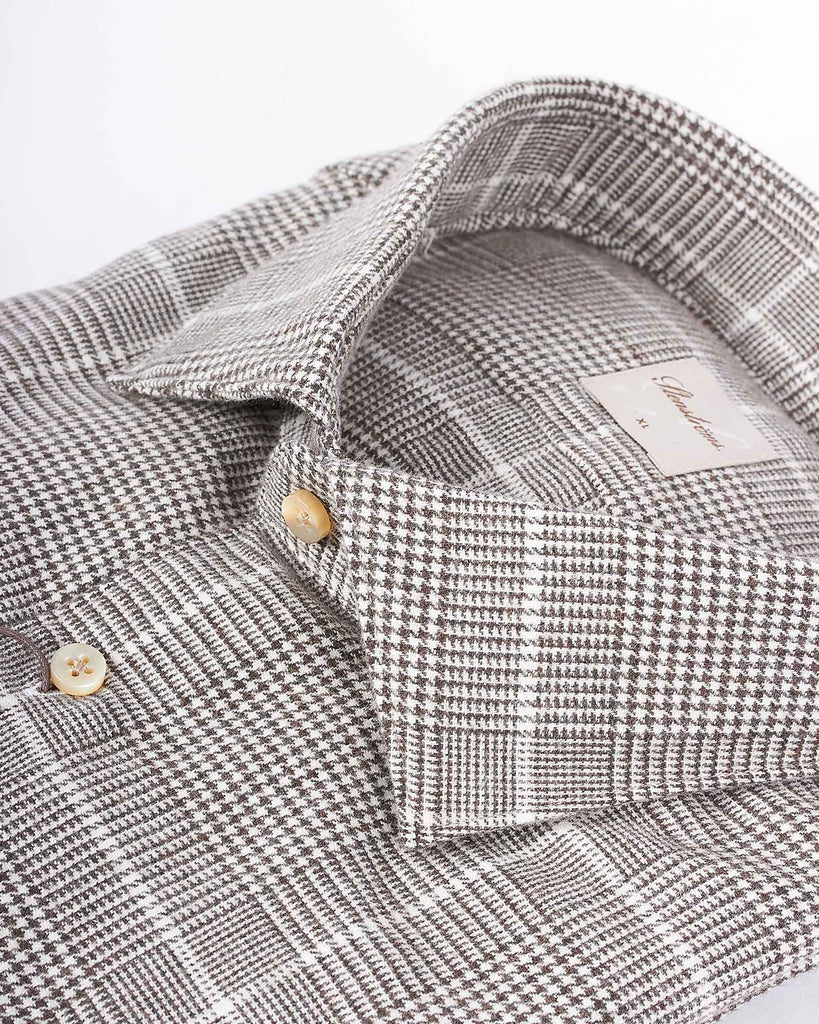 Slim Fit Flannel Tern Brun