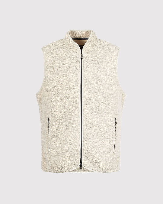Pile Fleece Vest Sand