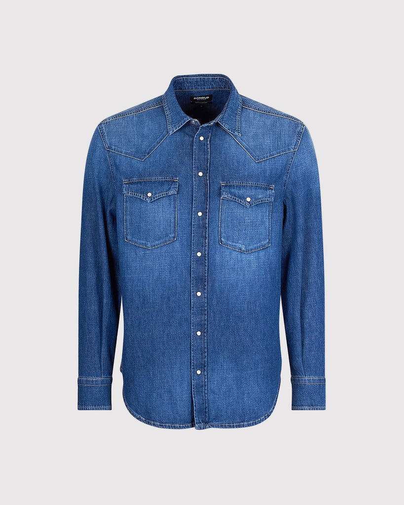 Denim Skjorte Blå