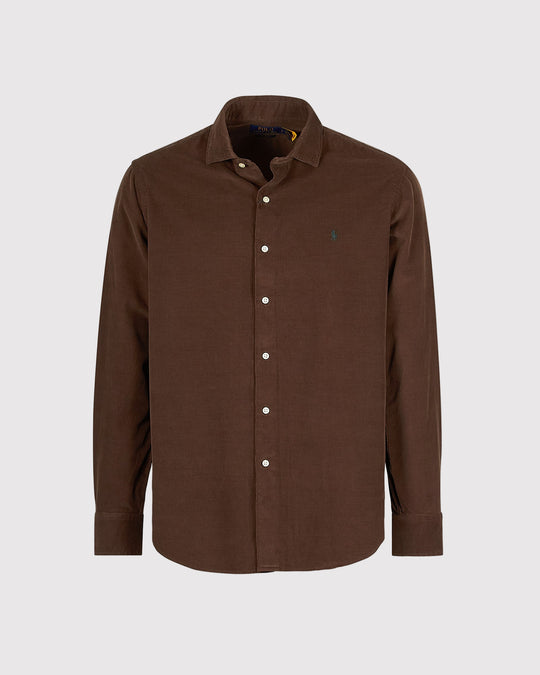Corduroy Skjorte Brun