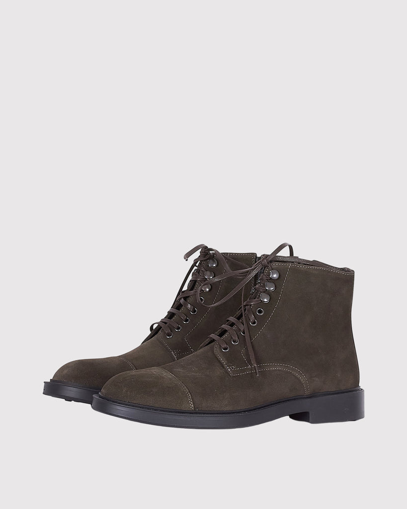 Pelle Zip Boat Brun