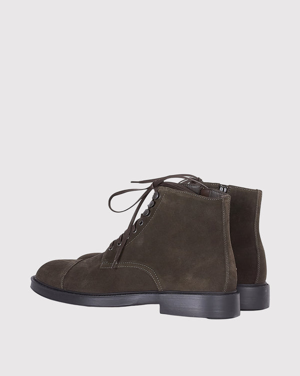 Pelle Zip Boat Brun
