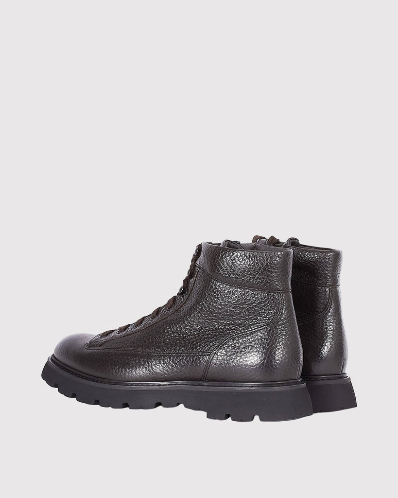 Derby Ankle Boot Zip Brun