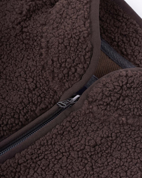 Pile Fleece Vest Brun