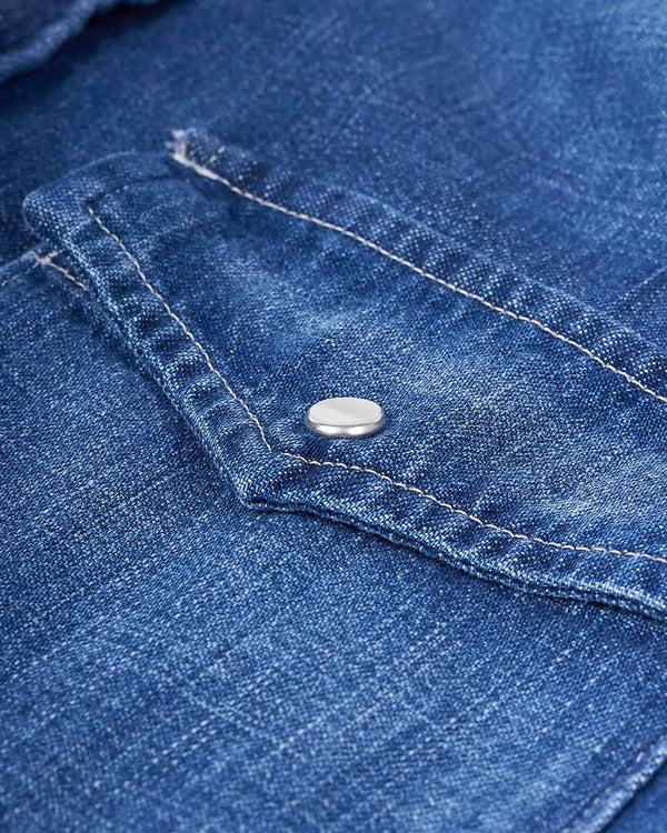 Denim Skjorte Blå