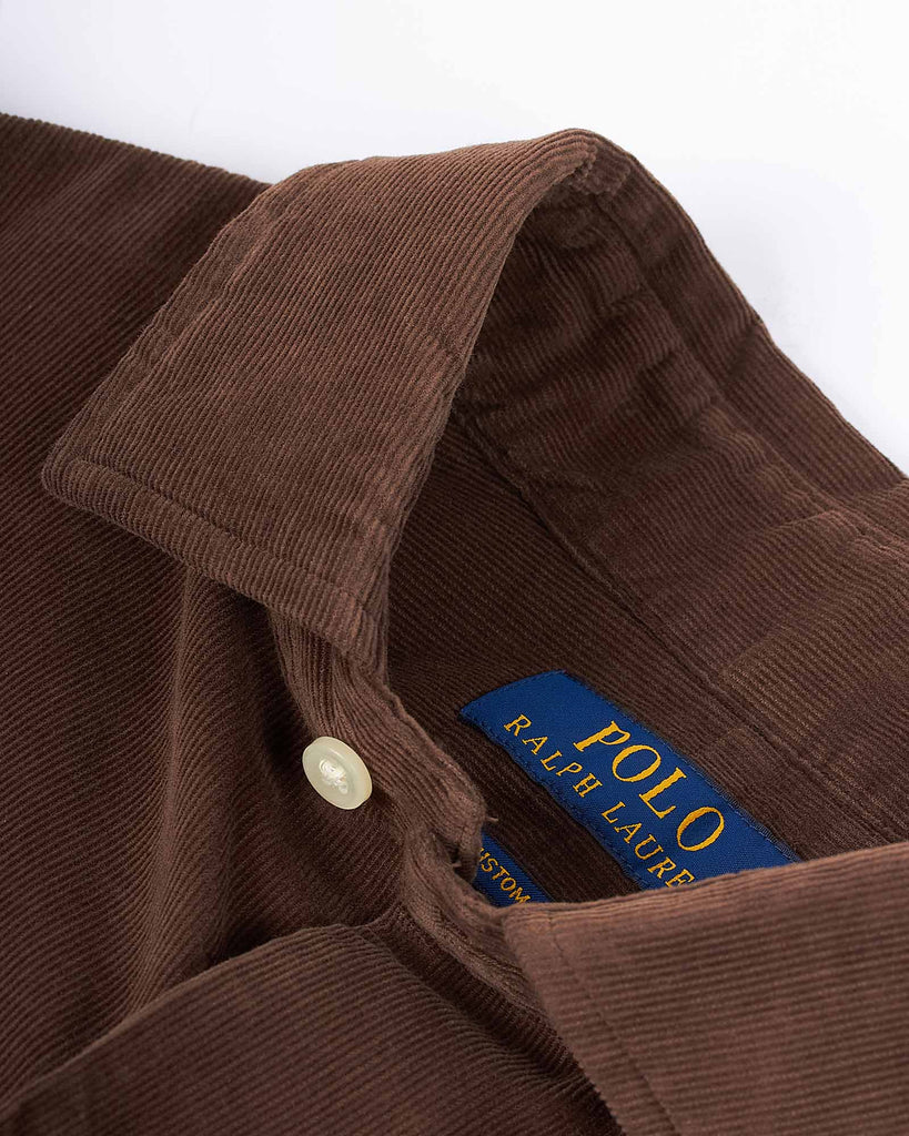 Corduroy Skjorte Brun