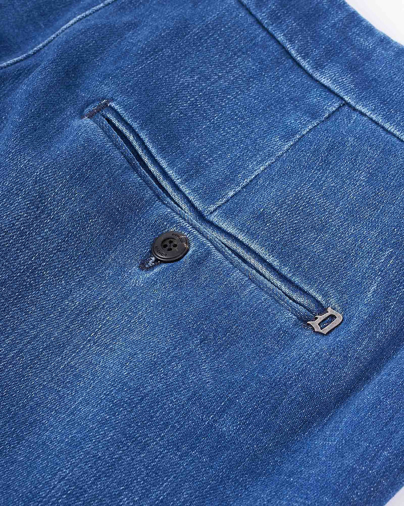 Gaubert Chino Denim Washed Blå