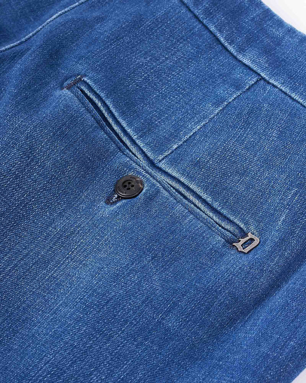 Gaubert Chino Denim Washed Blå