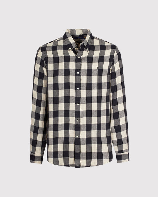 Double Faced Skjorte Blå