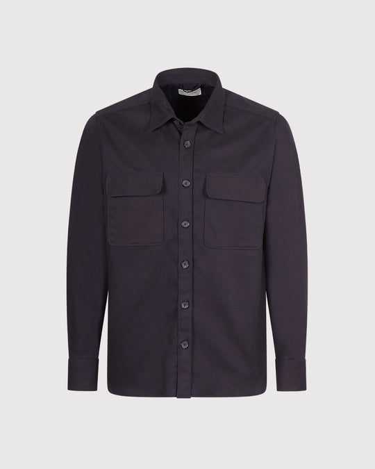 2 Pocket Overshirt Blå