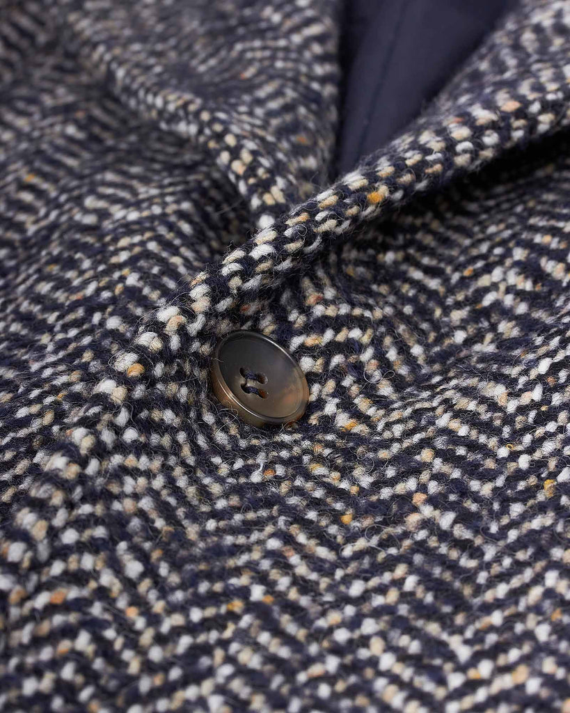 Herringbone Frakke Sort