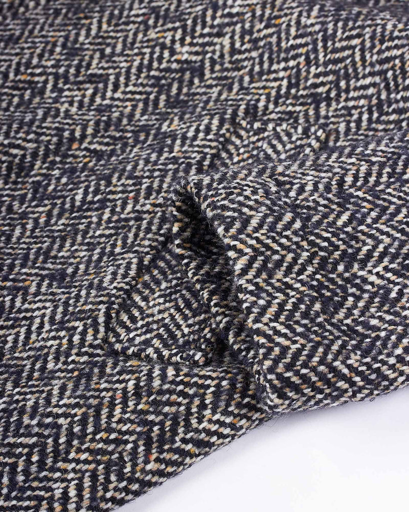 Herringbone Frakke Sort