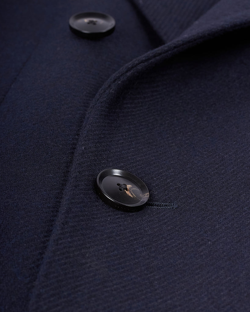 Double Breasted Coat Blå