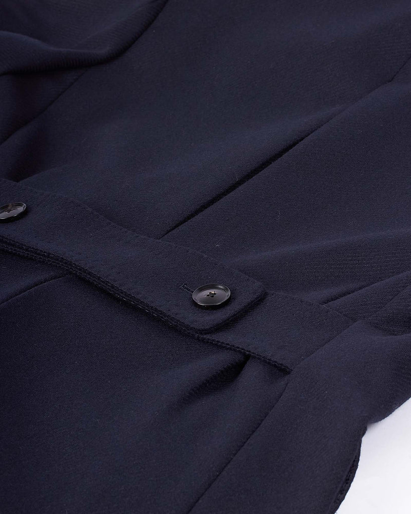 Double Breasted Coat Blå