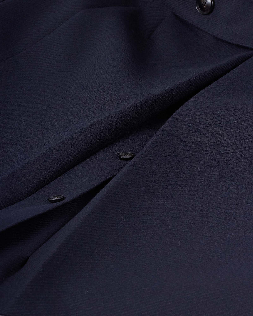 Double Breasted Coat Blå