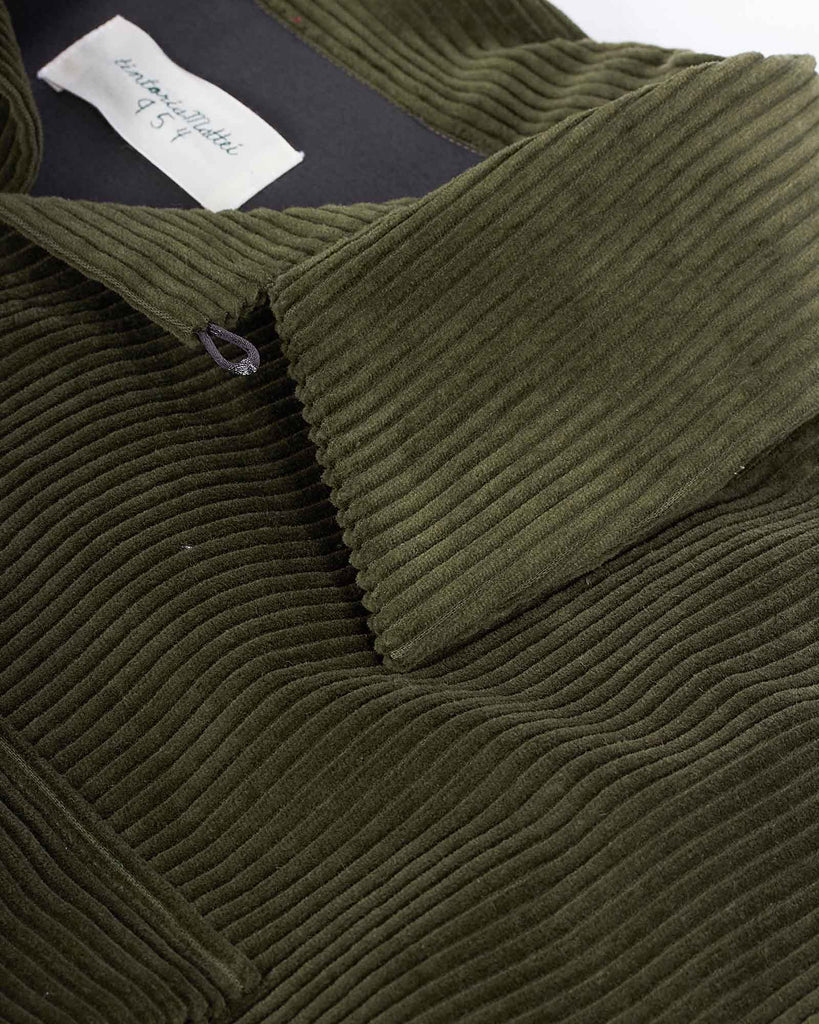 2 Pocket Fløjl Overshirt Grøn