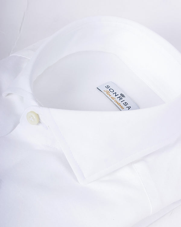 Jersey Dress Skjorte Hvid