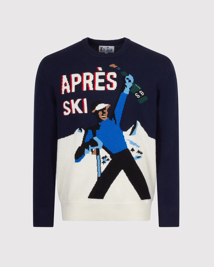 Apres Ski Strik Blå