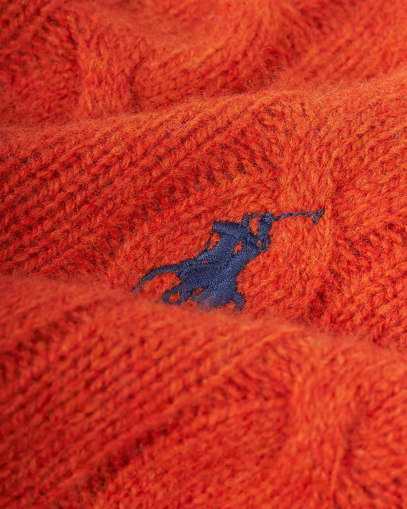 Wool Cash Cable Orange