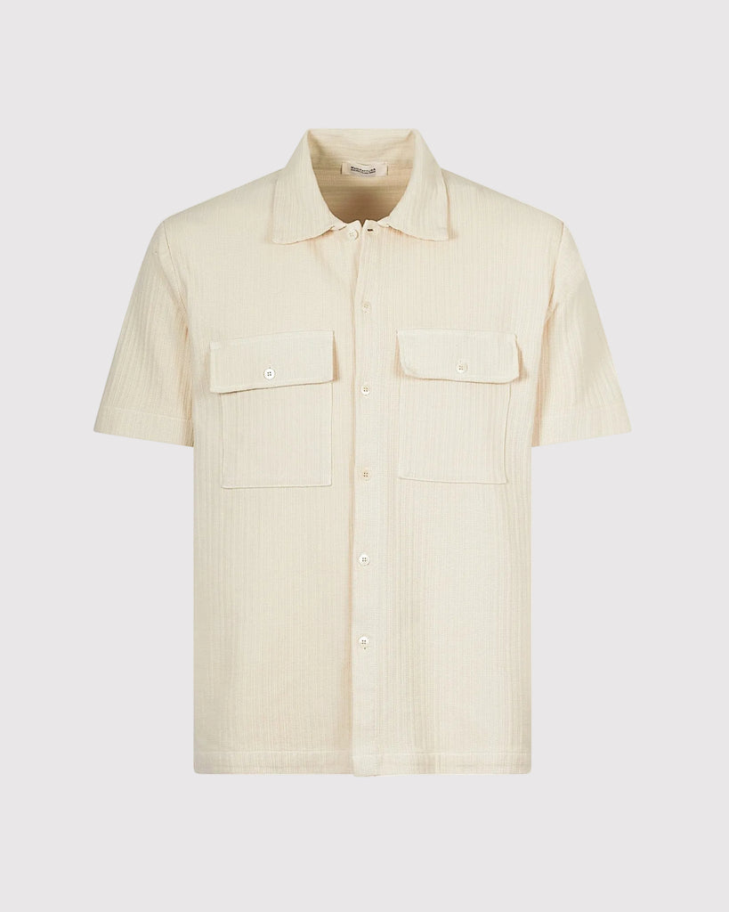Skjorte SS Struktur Creme