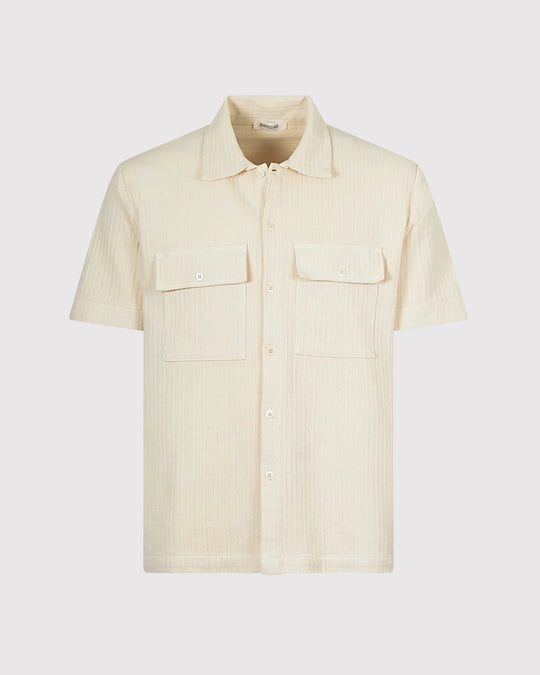 Skjorte SS Struktur Creme
