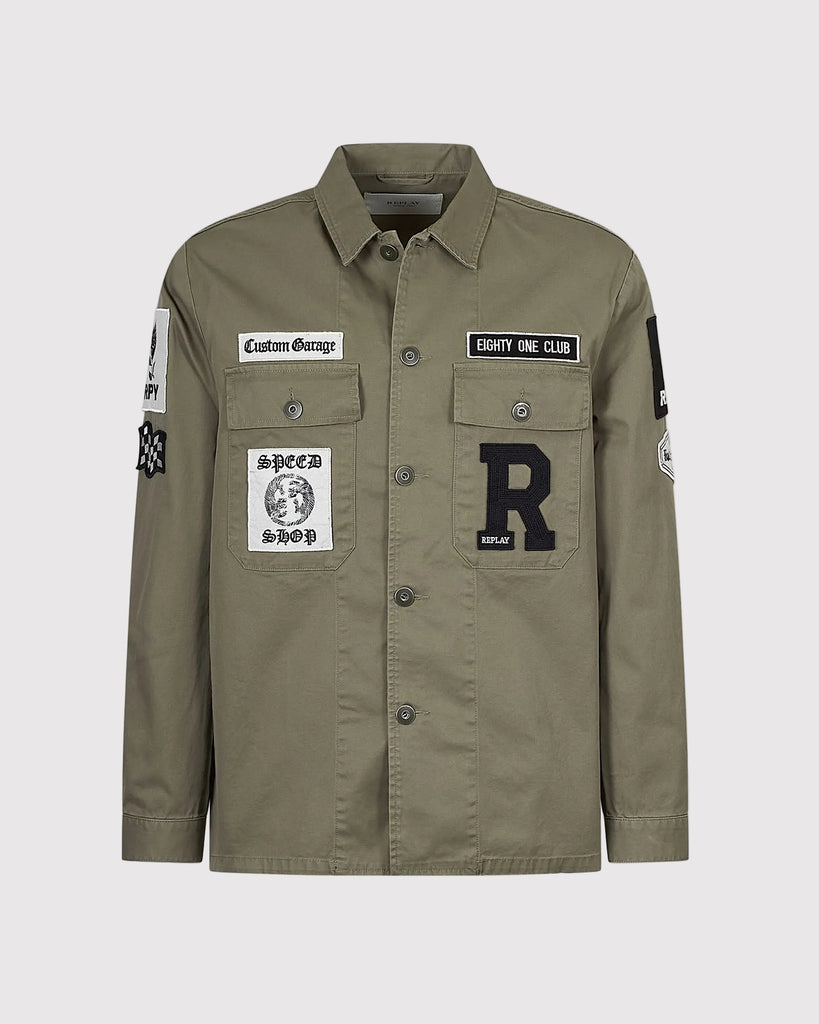 Patch Overshirt Grøn